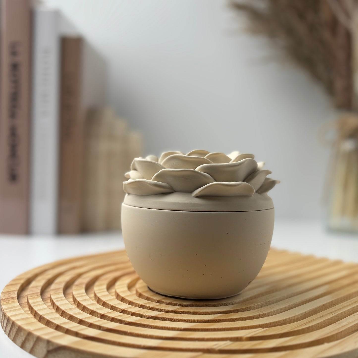 Covered Rose Candle Jar